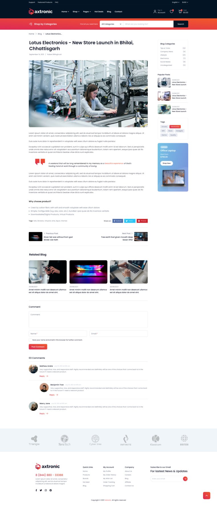 Axtronic WooCommerce