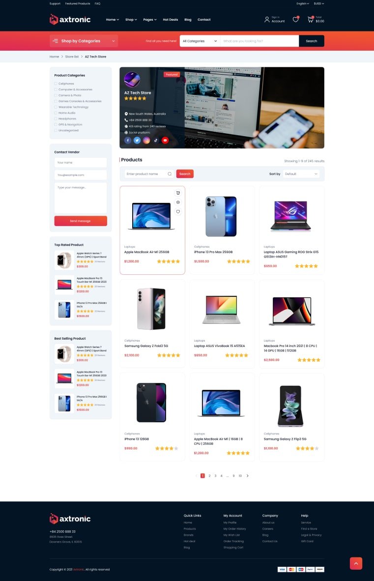 Axtronic WooCommerce
